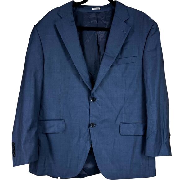 Peter Millar Men's Blue Two Button 100% Wool Blazer Size 44S New Without Tags - Picture 1 of 8